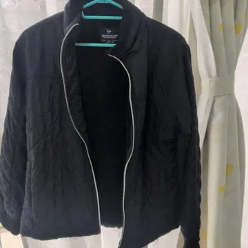 DUNLOP 블랙 퀼팅 자켓