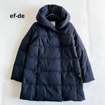 ef-de 에프데 다운 코트 숄카라 아우터 네이비 11호