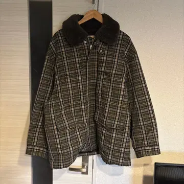beautiful people x GU 체크 무늬 보아 안감 자켓 XXL