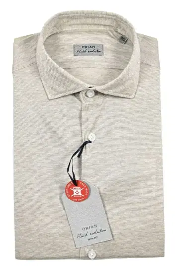 새상품 오리안 ORIAN SLIM FIT 호리젠탈 칼라 실크