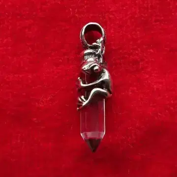 수정과 개구리 silver925 펜던트 탑