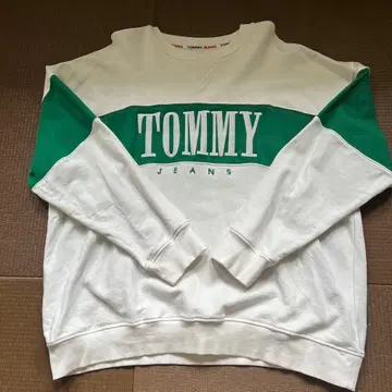 TOMMY JEANS 트레이닝복 화이트/그린