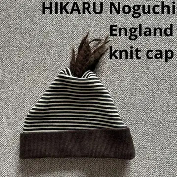 HIKARU NOGUCHI England 보더 니트 캡 모자
