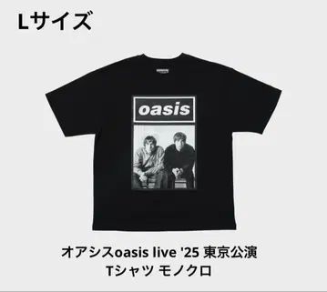오아시스 oasis live '25 도쿄 공연 T셔츠 흑백