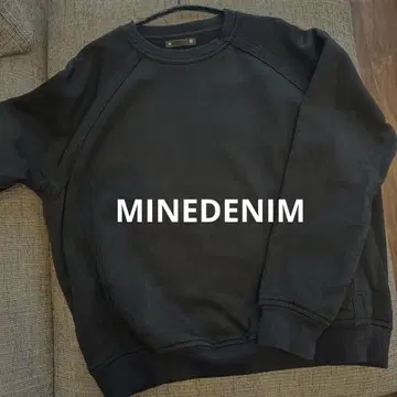 MINEDENIM 본딩 풀오버 맨투맨