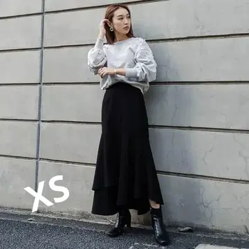 rienda 머메이드 스커트 블랙 XS