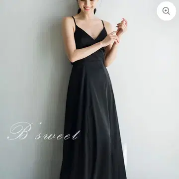 B'sweet 블랙 롱 드레스