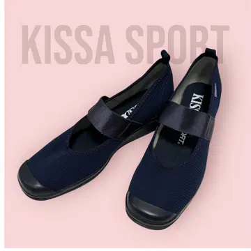키사 스포츠 KISSA SPORT 네이비 웨지솔 신발 23cm