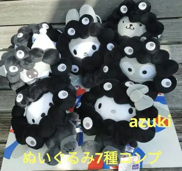 EXPO2025 산리오 미야쿠미야쿠 변신 봉제 인형 (M) 블랙