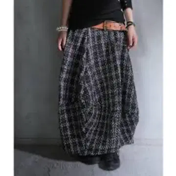 antiqua/pattern torso 트위드 코쿤 스커트