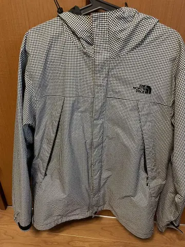 THE NORTH FACE 마운틴 파카 블랙 화이트 체크 L