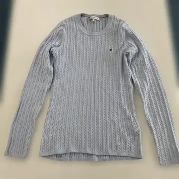 TOMMY HILFIGER 케이블 짜임 스웨터 S 사이즈