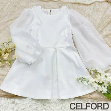 새상품급 CELFORD 셀포드 시어 슬리브 튜닉 티셔츠
