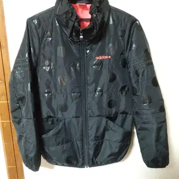 adidas 블랙 도트 무늬 자켓