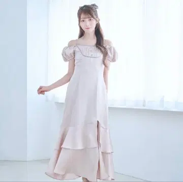 Rosemuse 불규칙 밑단 o/s 새틴 드레스