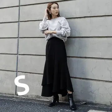 rienda 머메이드 스커트 블랙 S