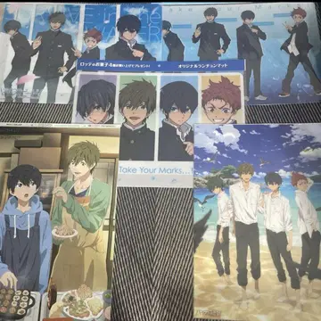 미개봉 Free! 하이스피드! 런치 매트 클리어 포스터 5장 세트