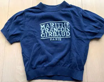 마리떼 MARITHE FRANCOIS GIRBAUD 반팔 니트 네이비