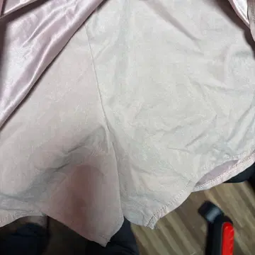 플레어 스커트 핑크 리본 포함