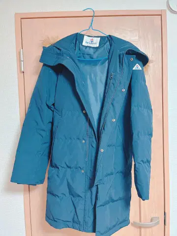 GEVACO 네이비 롱 다운 자켓