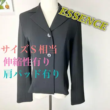 c739 ESSENCE 테일러드 자켓 S 상당 포멀 블랙