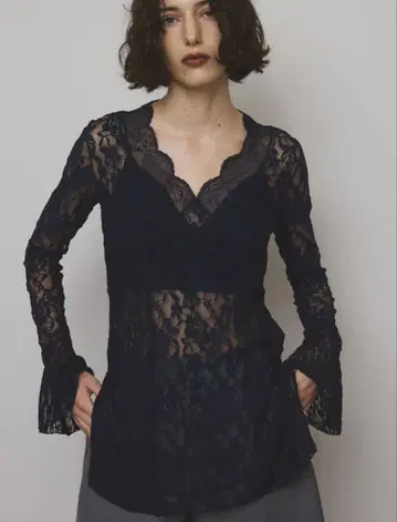 아메리빈티지 ameri COMBINATION LACE TOP