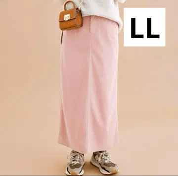 haco! 코듀로이 롱 스커트 / 핑크