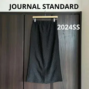 JOURNAL STANDARD 24SS 자카드 셔링 타이트 스커트
