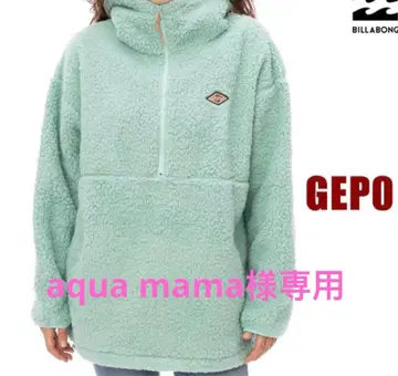 민트색 BILLABONG 플리스 자켓 FURBOA HALF ZIP