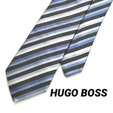 HUGO BOSS 휴고보스 넥타이 스트라이프 올 패턴 블루 계열