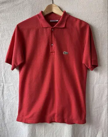 레어 70s 프랑스제 라코스테 피케 셔츠 오렌지 8