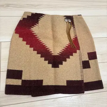 Polo country 네이티브 무늬 랩 스커트 9호