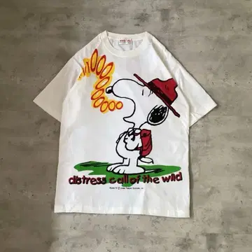 SNOOPY 스누피 T셔츠 화이트