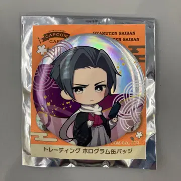 역전재판 대역전재판 캡콤 카페 트레이딩 캔뱃지 미츠루기 레이지