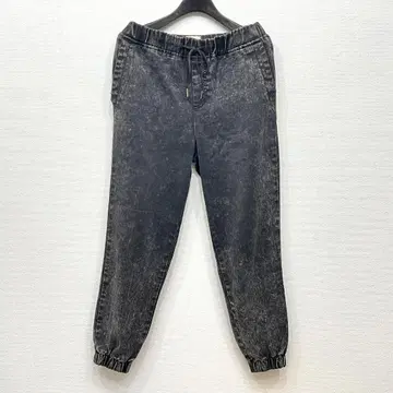 ELWOOD 케미컬 워시 데님 조거 팬츠