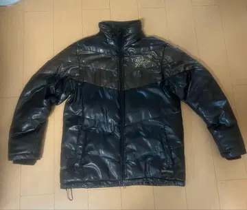 90s 가죽 다운 자켓 다운 자켓 가죽 자켓 구제 의류