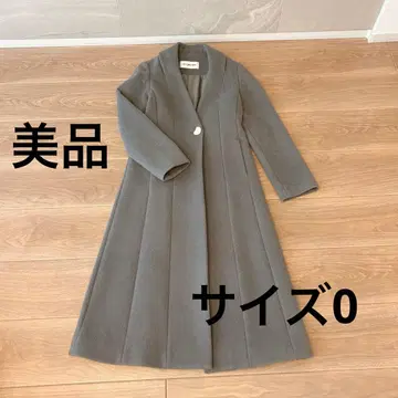 릴리 브라운 체스터 코트 사이즈 0 새상품급 그레이