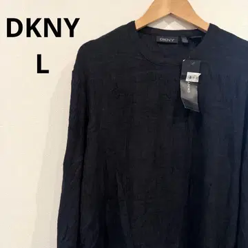 DKNY 블랙 긴팔 니트 택 포함 얇은 소재 해외 구제 의류