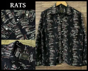 새상품급 레어 17SS RATS 랏츠 긴팔 아토믹 패턴 셔츠 M