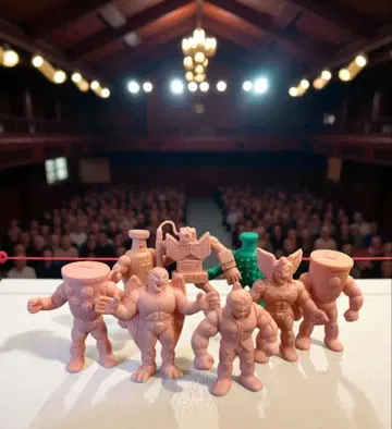 [당시] 근육맨 근육맨 지우개 마리포사 팀