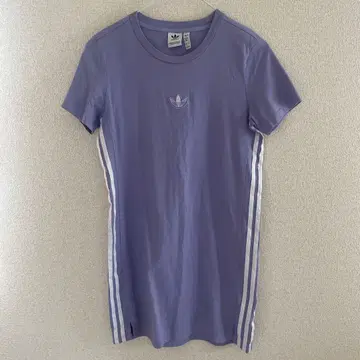 adidas 라벤더 반팔 미니 원피스 L