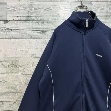 [리복] 자수 원포인트 로고 레트로 레어 맨투맨 트랙 자켓