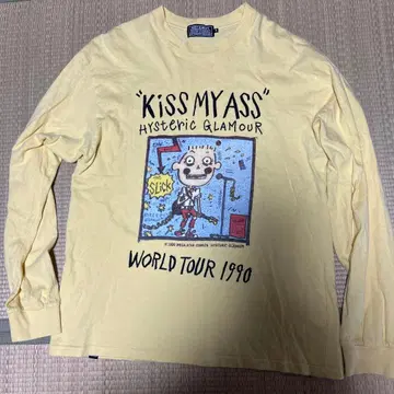 HYSTERIC GLAMOUR KISS MY ASS 티셔츠 M
