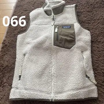 patagonia 플리스 베스트 XS 크림색