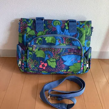[ 미사용 새상품 ] kipling 키플링 대용량 숄더백 꽃무늬 동양풍