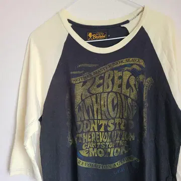 RUDE GALLERY BLACK REBEL 래글런 긴팔 티셔츠 y2k