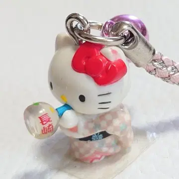 나가사키 한정판 지역 한정 키티 비드로 족쇄 스트랩