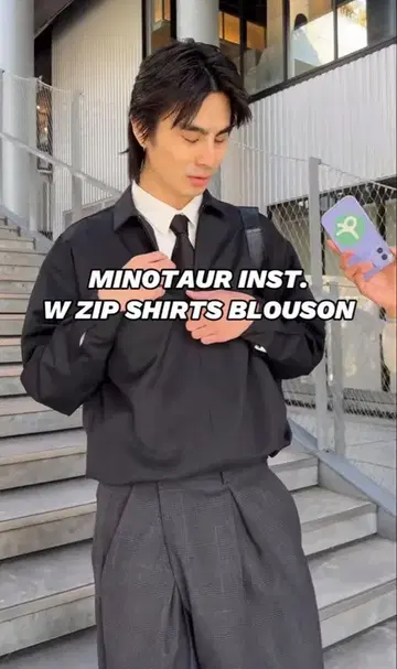 MINOTAUR BLOUSON 블랙 야노 타카토 착용