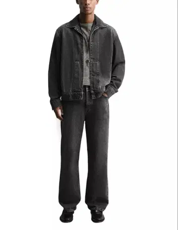 ZARA ORIGINS 스트레이트 핏 데님 팬츠 블랙