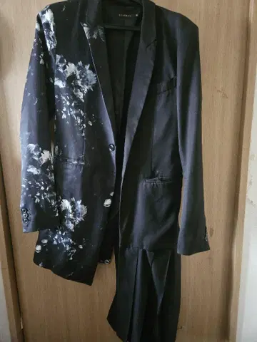 [입수 불가] CIVARIZE 아지메 올 패턴 테일러드 자켓 롱 기장